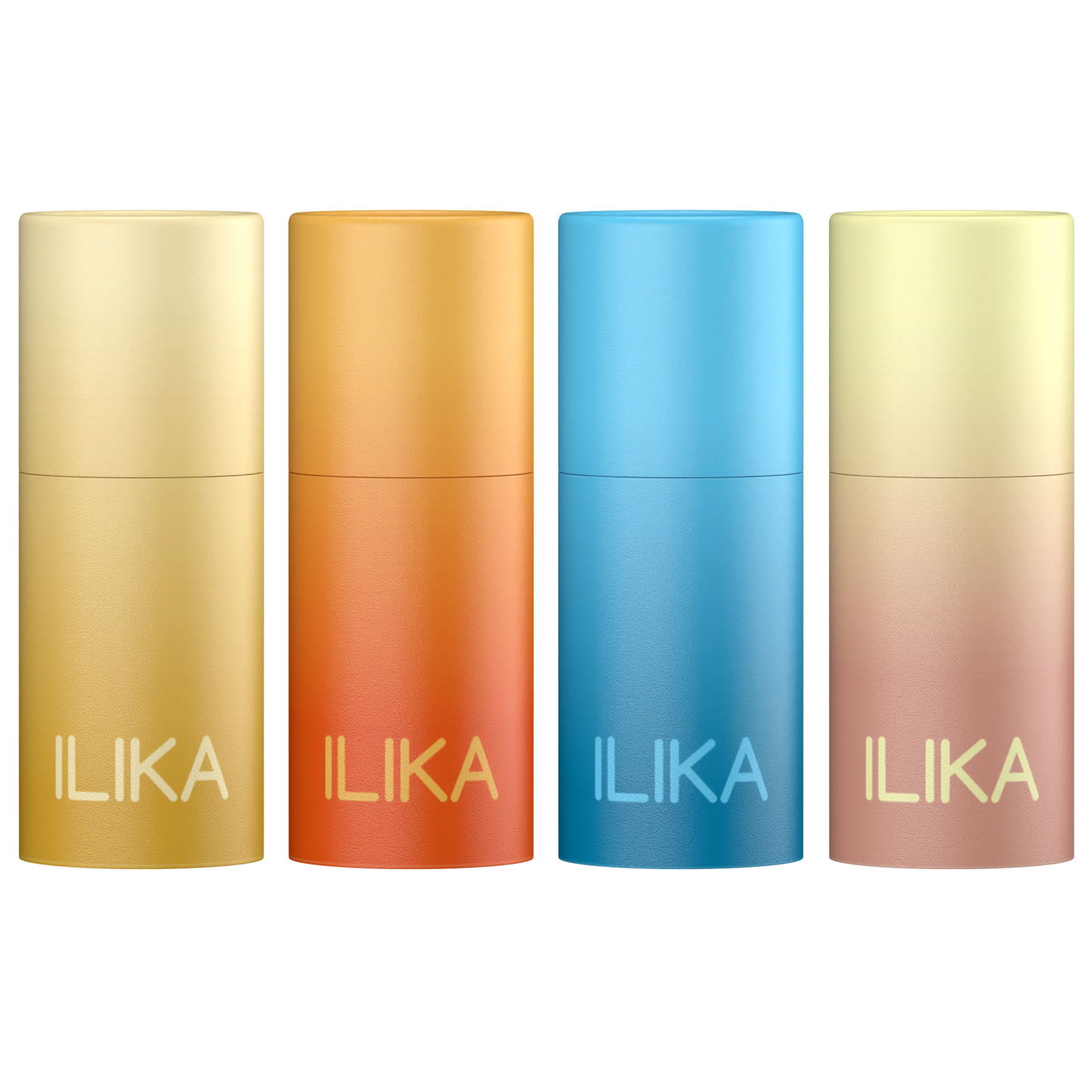 ILIKA 100% Natural Lip Balm - Organic, Plastic-free, Vegan, Cruelty-Free, Vitamin E, COSMOS Organic & PETA Certified Vegan, 4-Pack Unscented, All-Day Moisture, 0.15 oz each