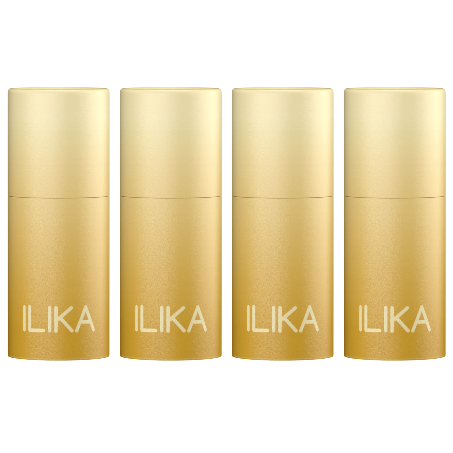 ILIKA 100% Natural Lip Balm - Organic, Plastic-free, Vegan, Cruelty-Free, Vitamin E, COSMOS Organic & PETA Certified Vegan, 4-Pack Unscented, All-Day Moisture, 0.15 oz each