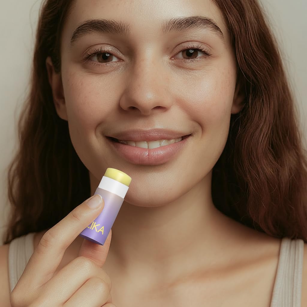 ILIKA 100% Natural Lip Balm - Organic, Plastic-free, Vegan, Cruelty-Free, Vitamin E, COSMOS Certified, PETA Certified, 2-Pack All-Day Moisture, 0.15 oz each