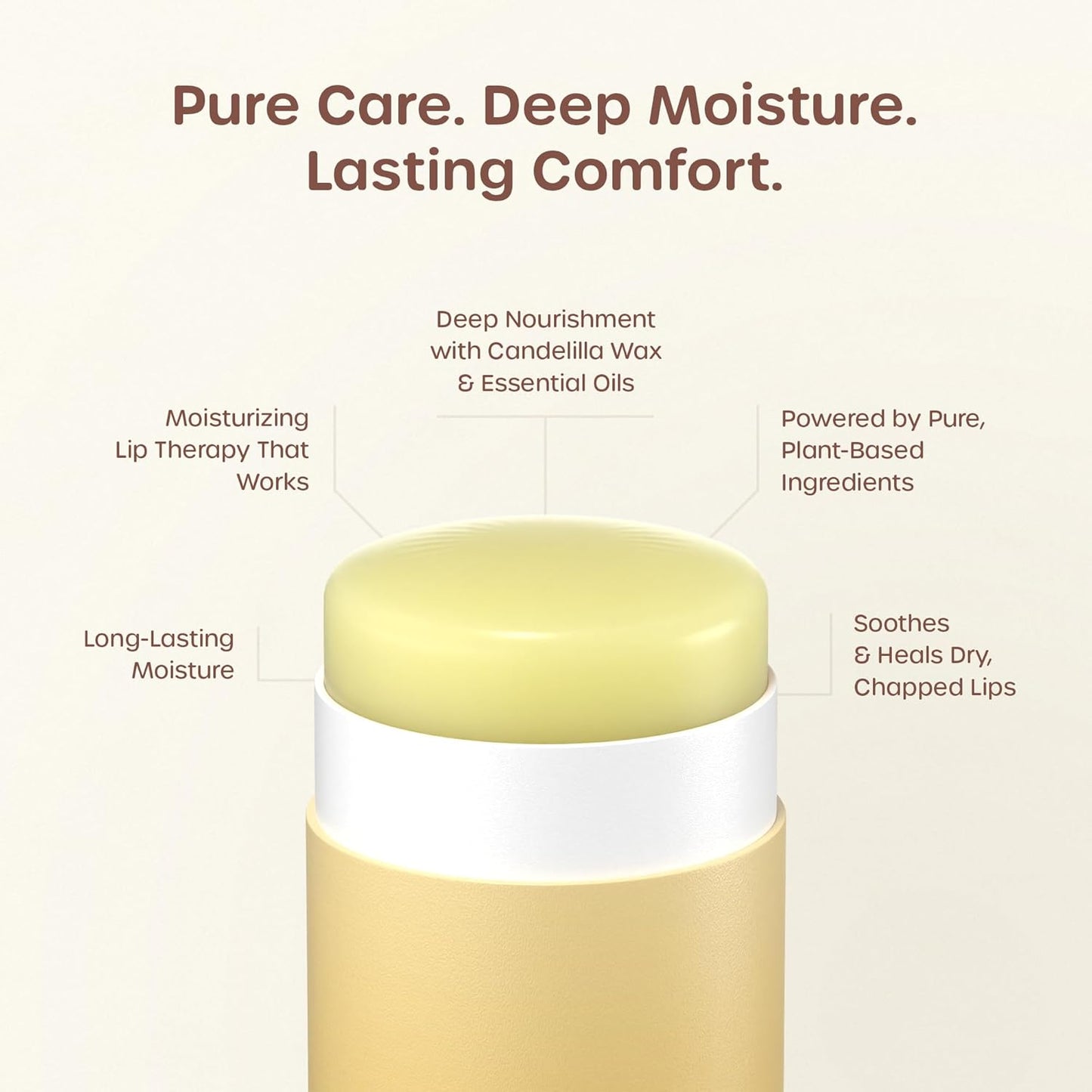 ILIKA 100% Natural Lip Balm - Organic, Plastic-free, Vegan, Cruelty-Free, Vitamin E, COSMOS Certified, PETA Certified, 2-Pack All-Day Moisture, 0.15 oz each