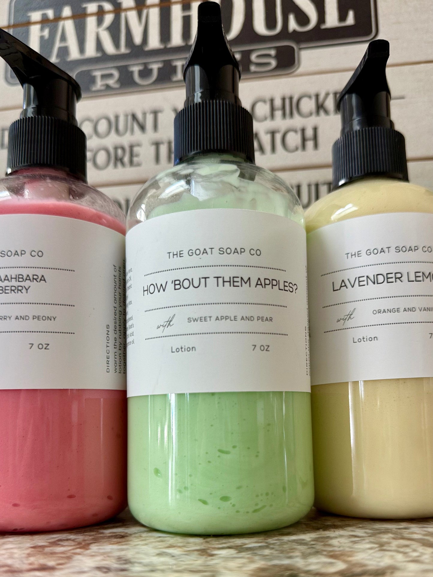 Goat’s milk lotion